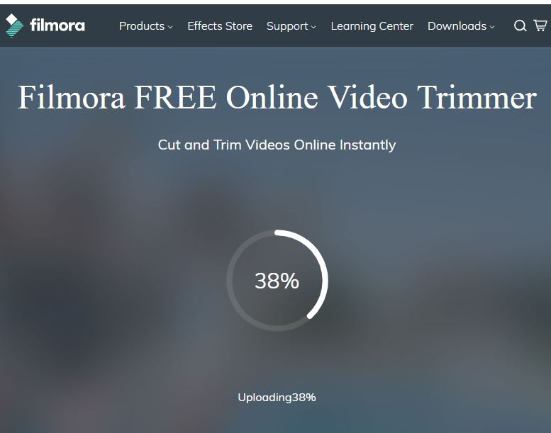 filmora how to trim video